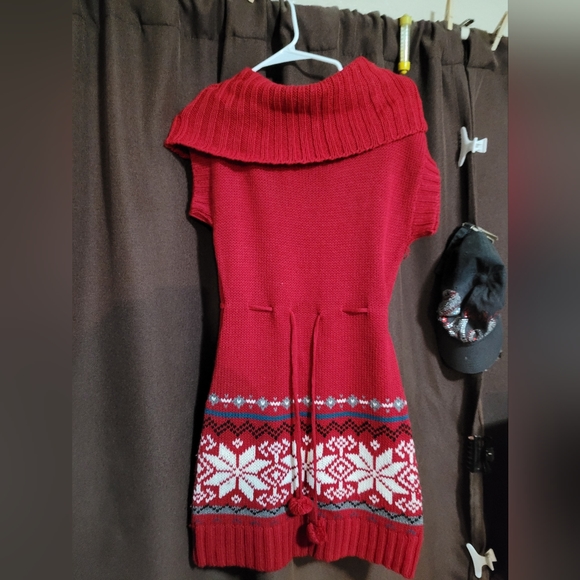 Red Sweater Dress - Picture 1 of 1